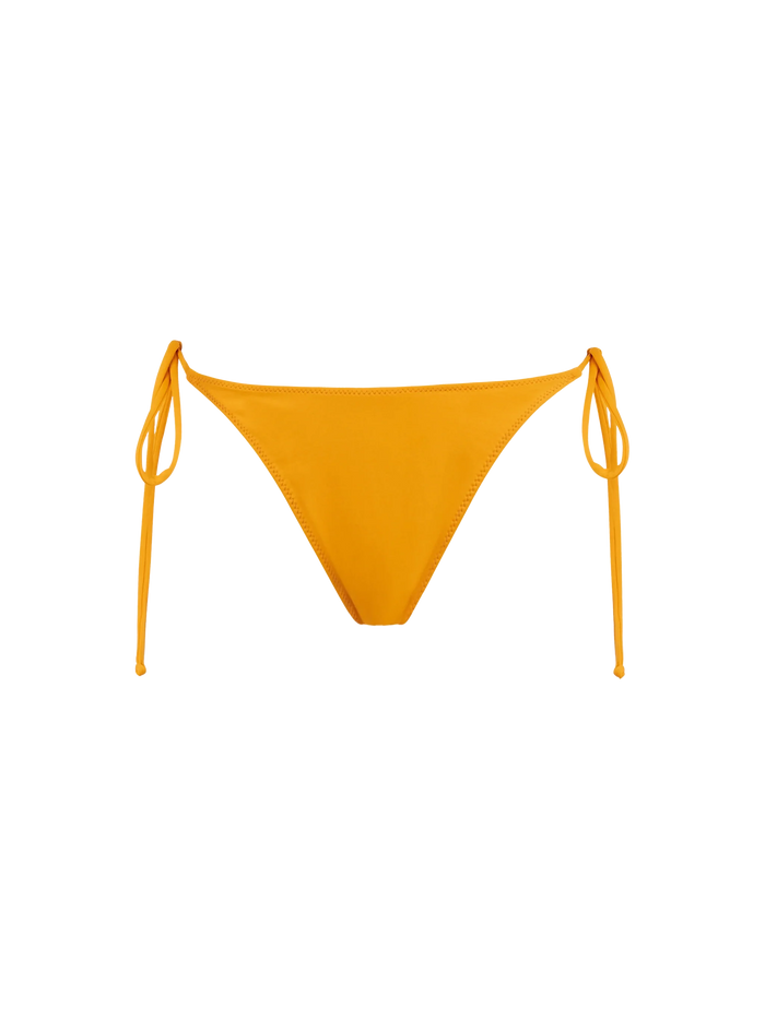 Ochre Marielle Solid Swim Briefs Yellow Bottom