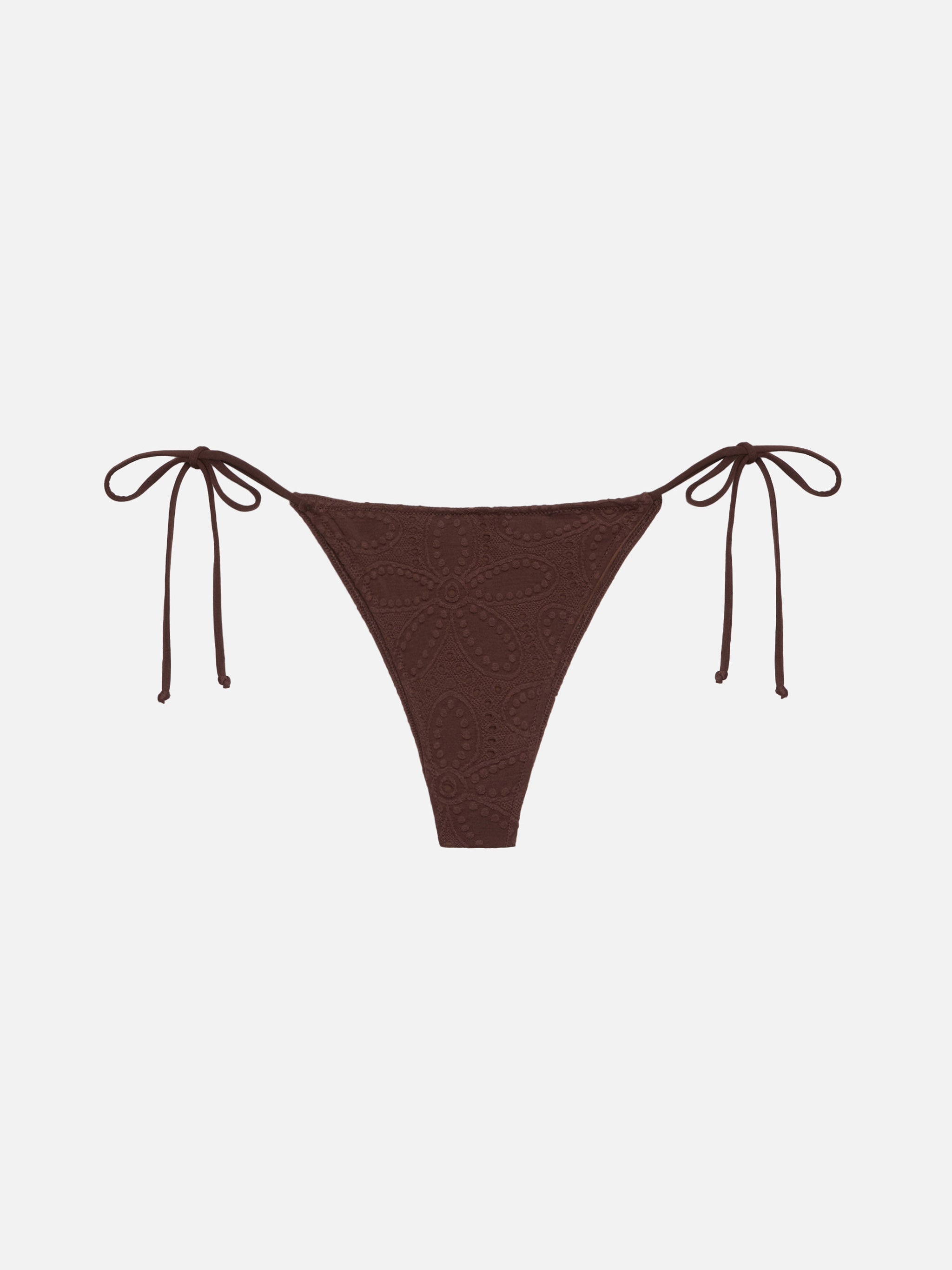 Marielle Brown Sangallo Lace Classic Swim Briefs Bottom