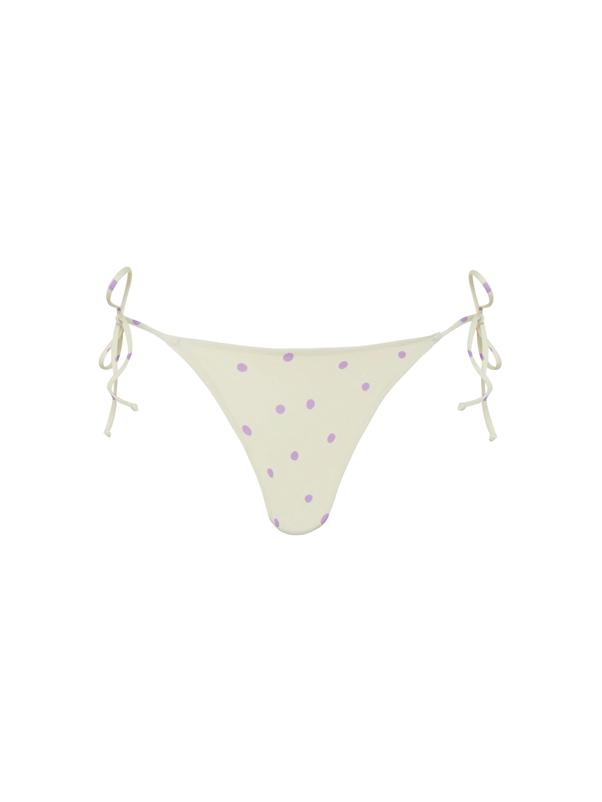 Marielle Classic Swim Briefs With Polka Dots Print White Bottom