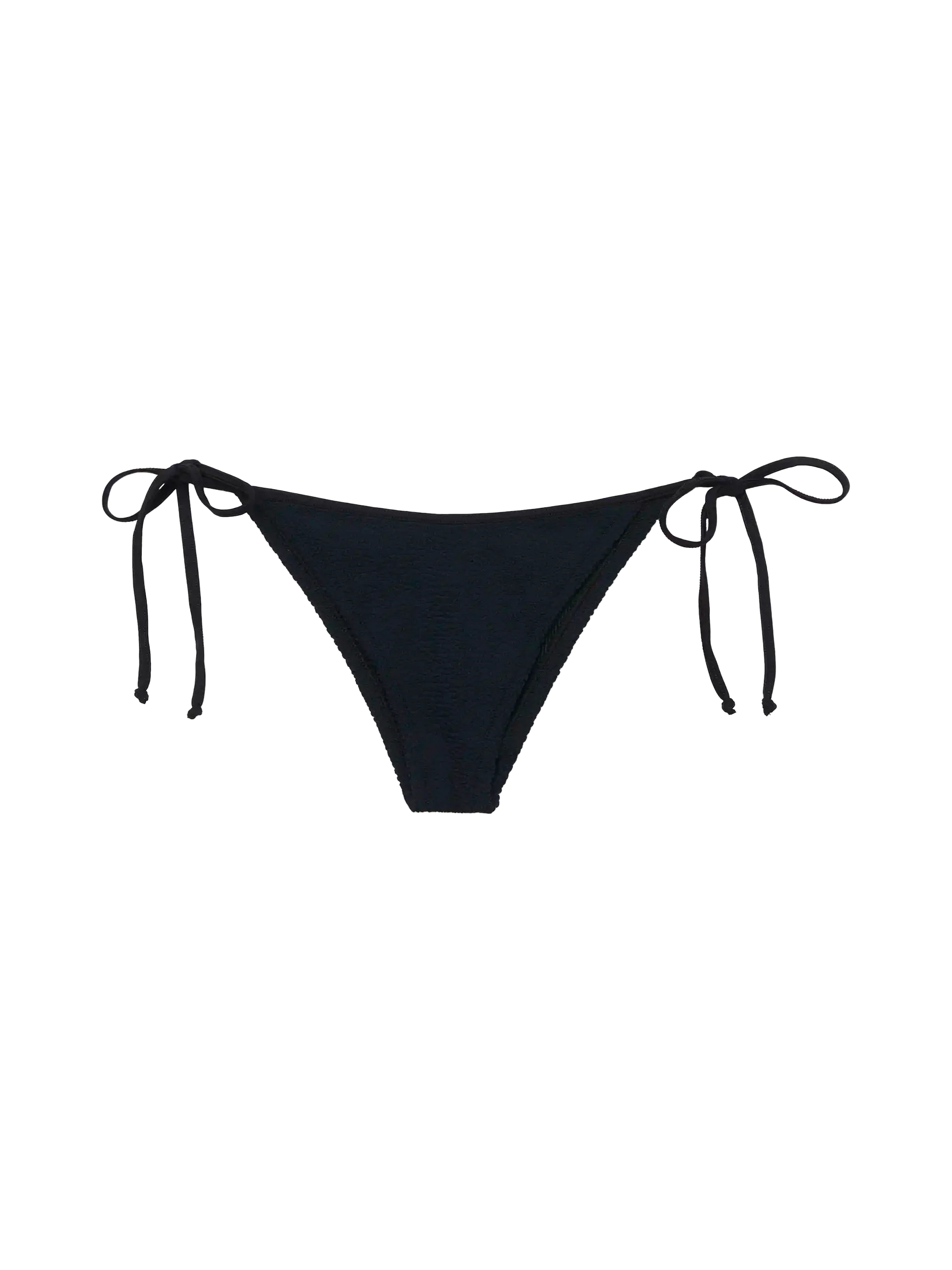 Marielle Black Crinkle Classic Swim Briefs Bottom