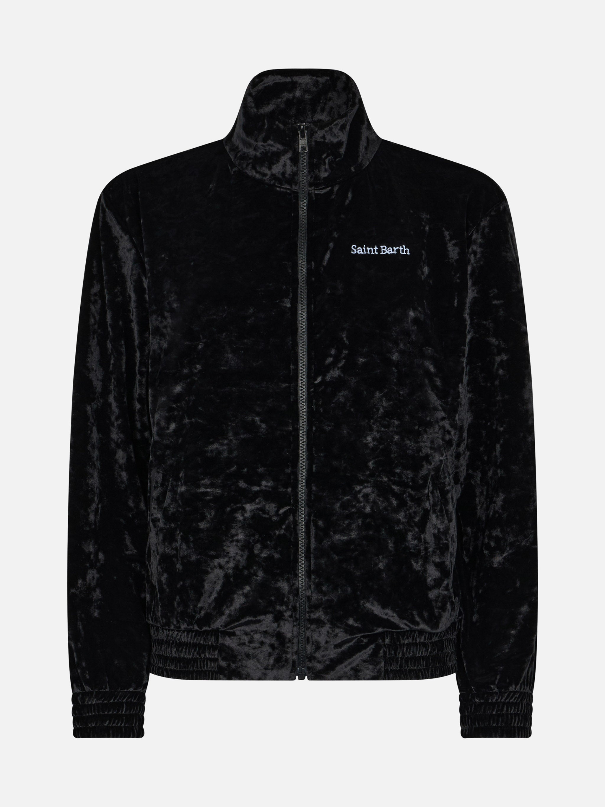 Miriam Black Chenille Sweatshirt With Embroidery __single__ Jacket