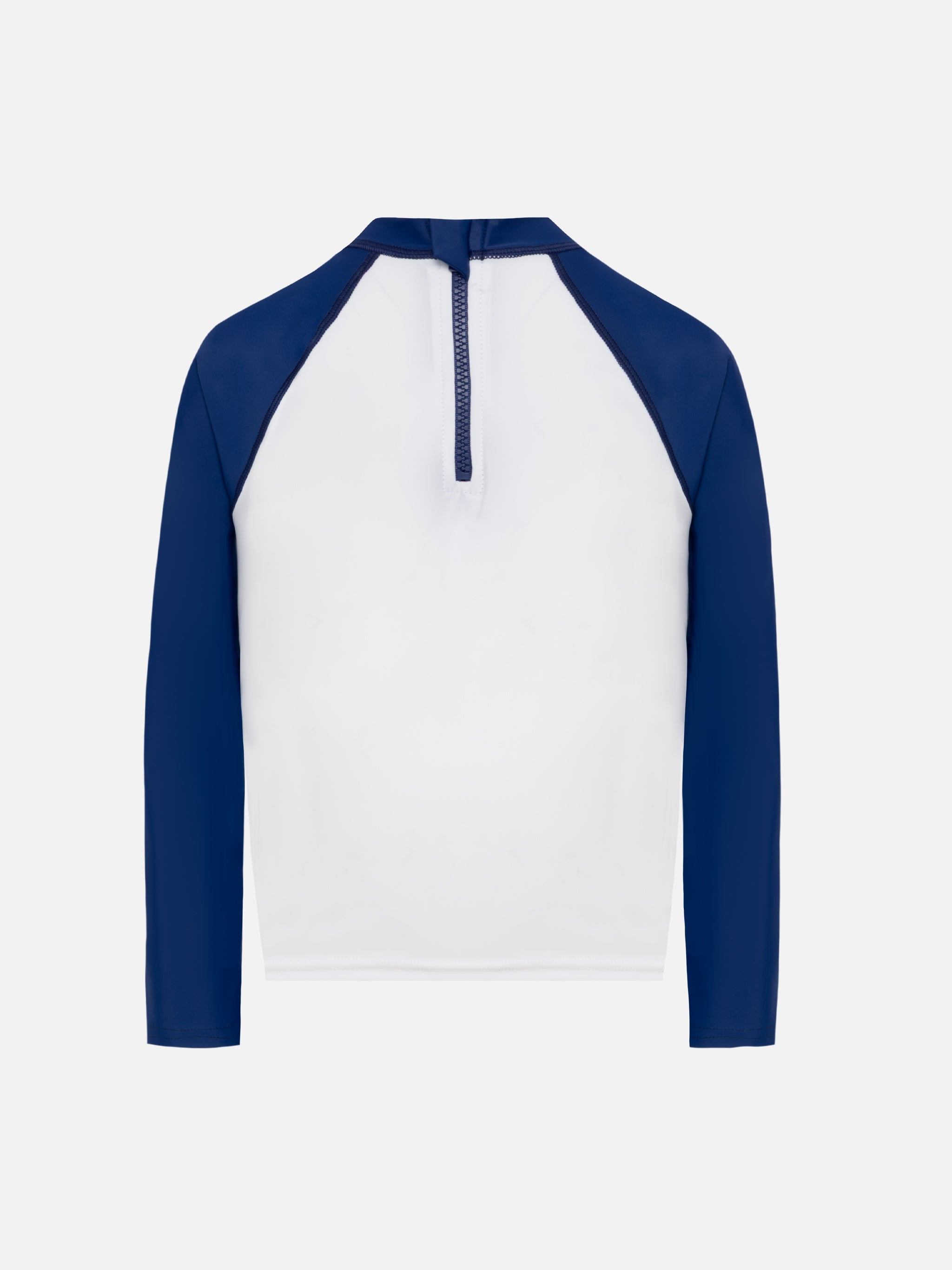 Boy Printed T-Shirt With Long Sleeves | Uv Protection White