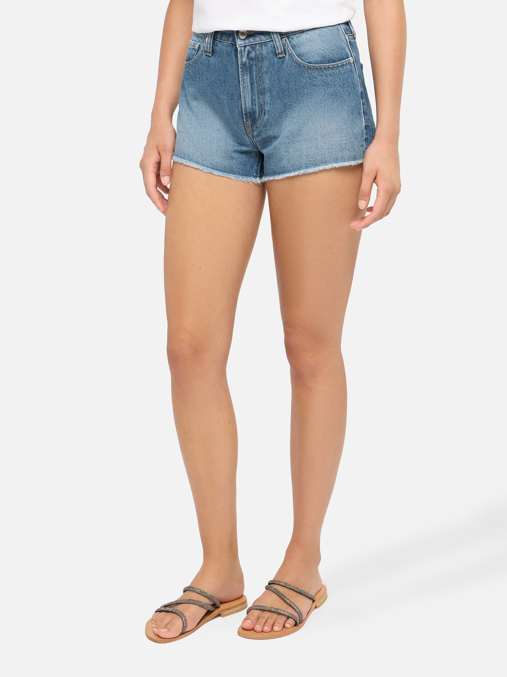 Musa Blue Denim Shorts Pant
