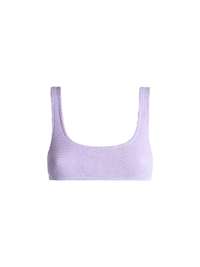 Naima Lilac Crinkle Classic Bralette Top Pink