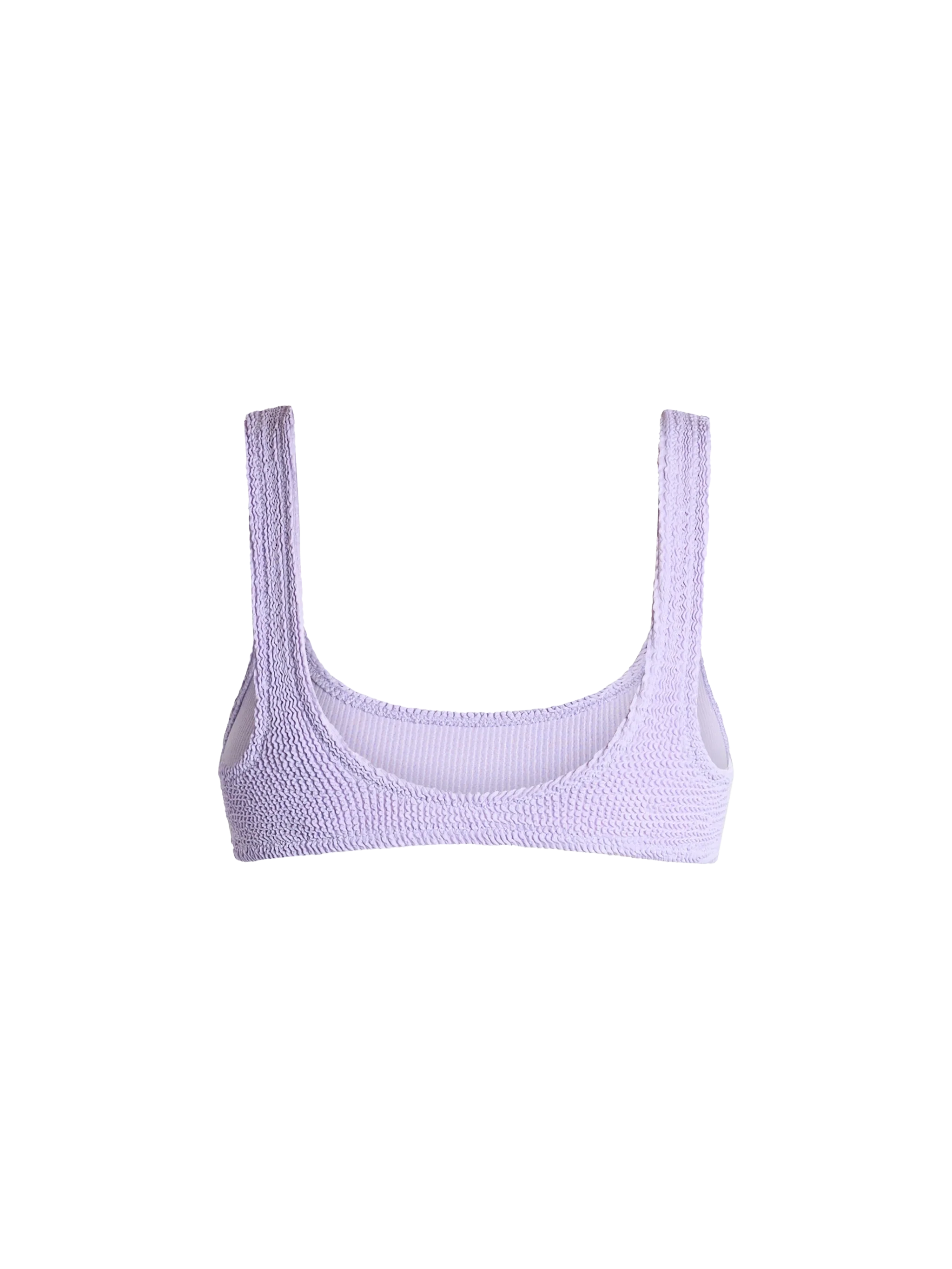 Naima Lilac Crinkle Classic Bralette Top Pink