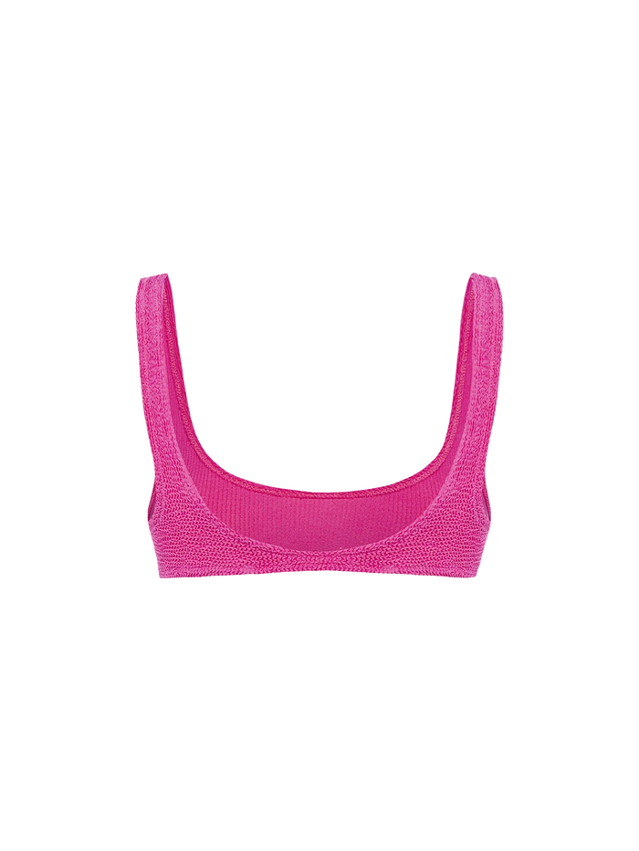 Naima Pink Crinkle Classic Bralette Top