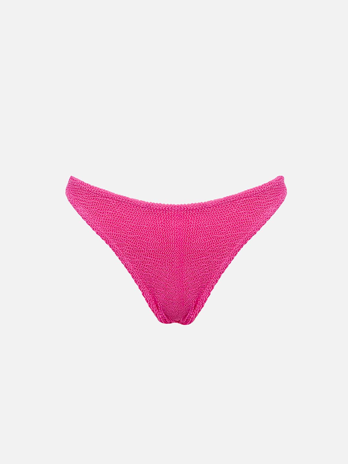 Naomi Fluo Fuchsia Crinkle Cheeky Bikini Briefs Pink Bottom