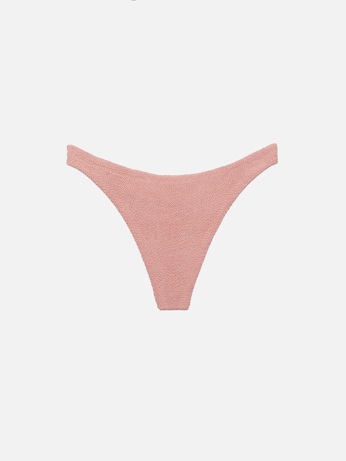 Naomi Pink Crinkle Cheeky Swim Briefs Bottom