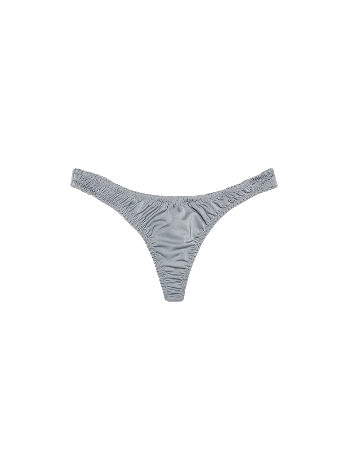 Nalu Shimmer Grey Cheekiest Swim Briefs Bottom