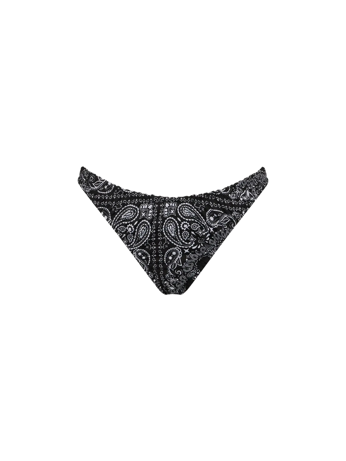 Nalu Cheekiest Swim Briefs With Bandana Print Black Bottom