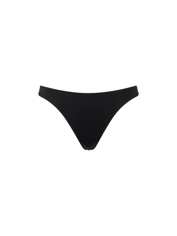 Naomi Zebra Print Cheeky Swim Briefs With Rhinestones Black Bottom