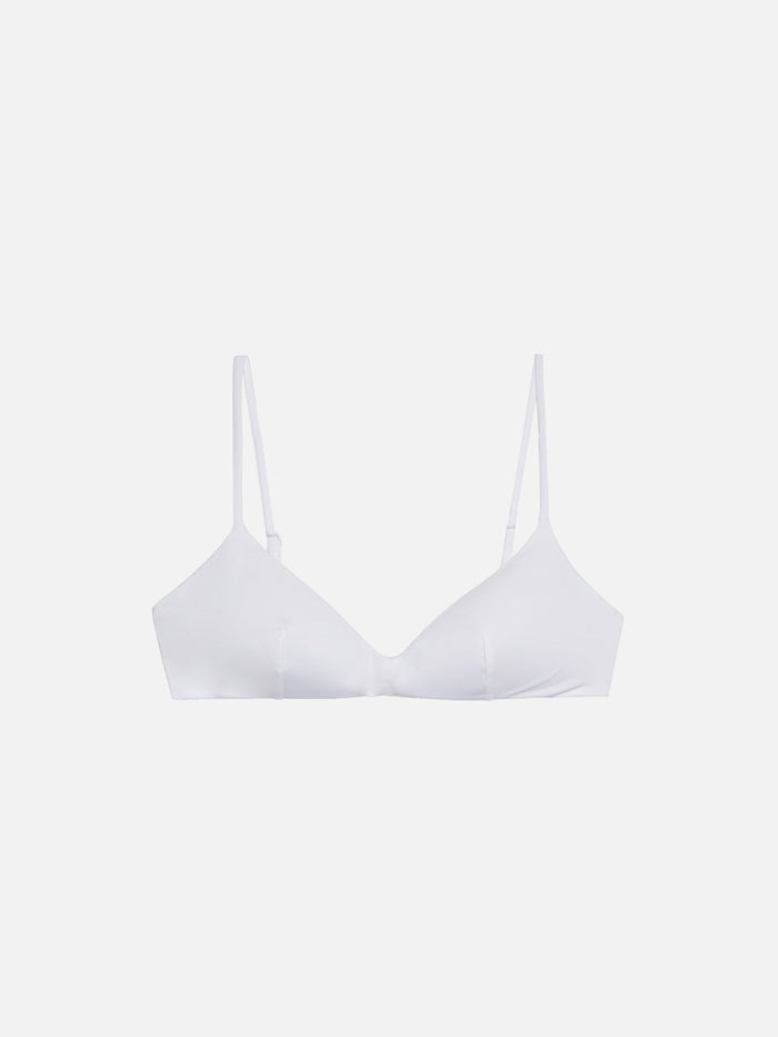 May White Scoop Bralette Top