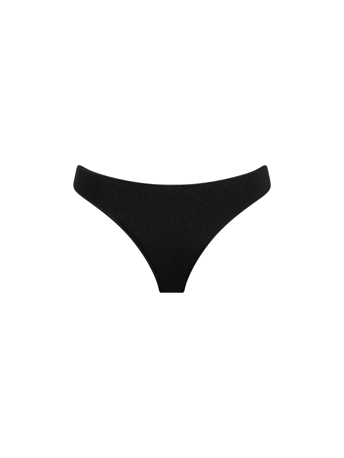Naomi Black Lurex Cheeky Swim Briefs Bottom