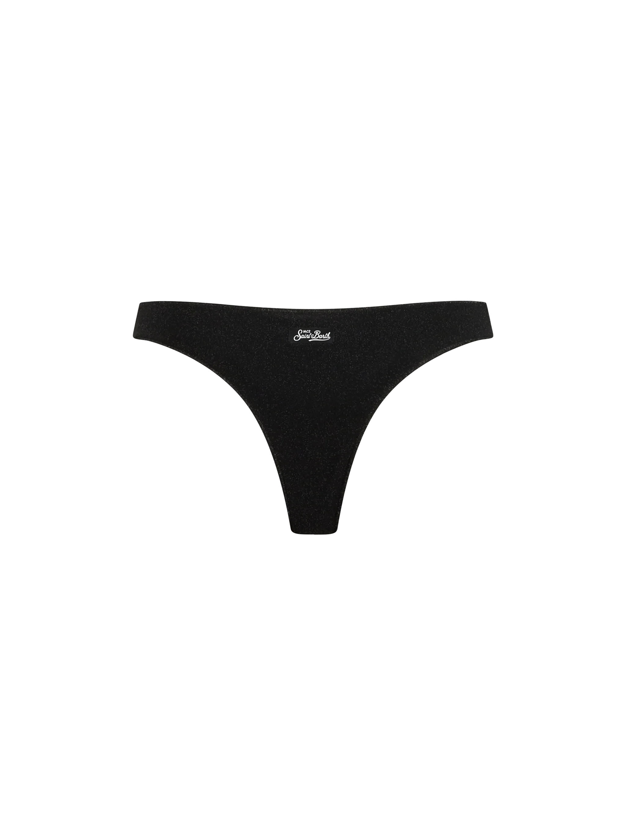 Naomi Black Lurex Cheeky Swim Briefs Bottom