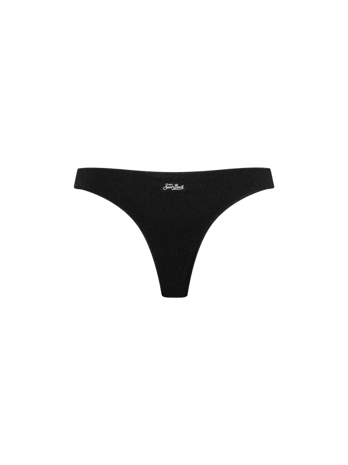 Naomi Black Lurex Cheeky Swim Briefs Bottom
