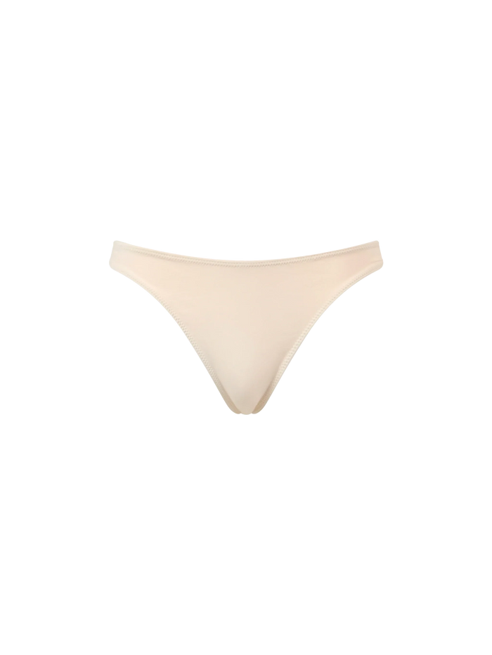 Animalier Rhinestone Naomi Cheeky Swim Briefs White Bottom