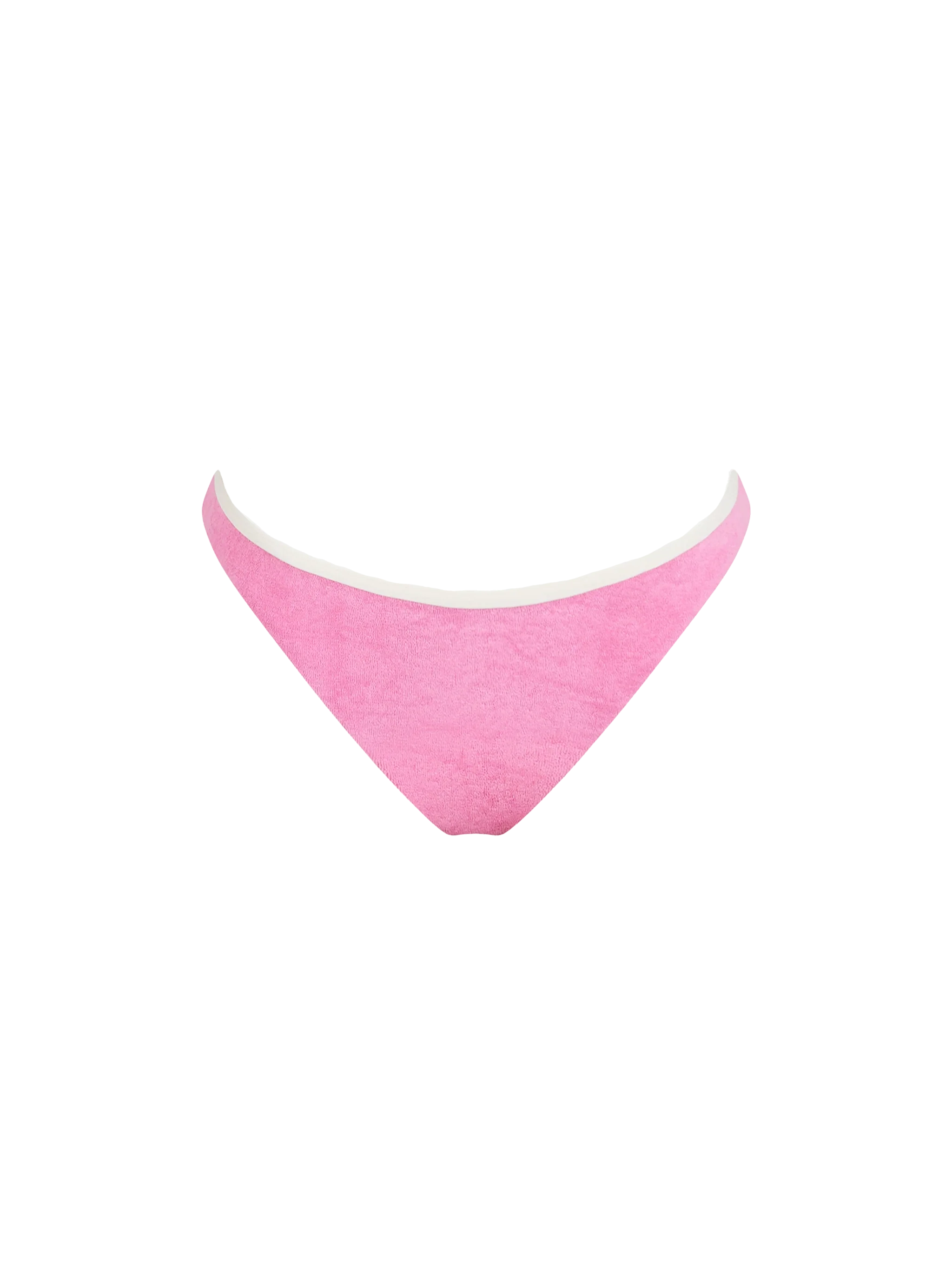 Terry Naomi Swim Briefs With Piping Pink Bottom