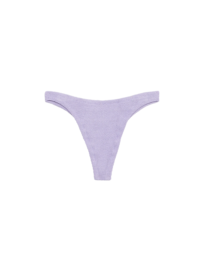 Naomi Lilac Crinkle Cheeky Swim Briefs Pink Bottom