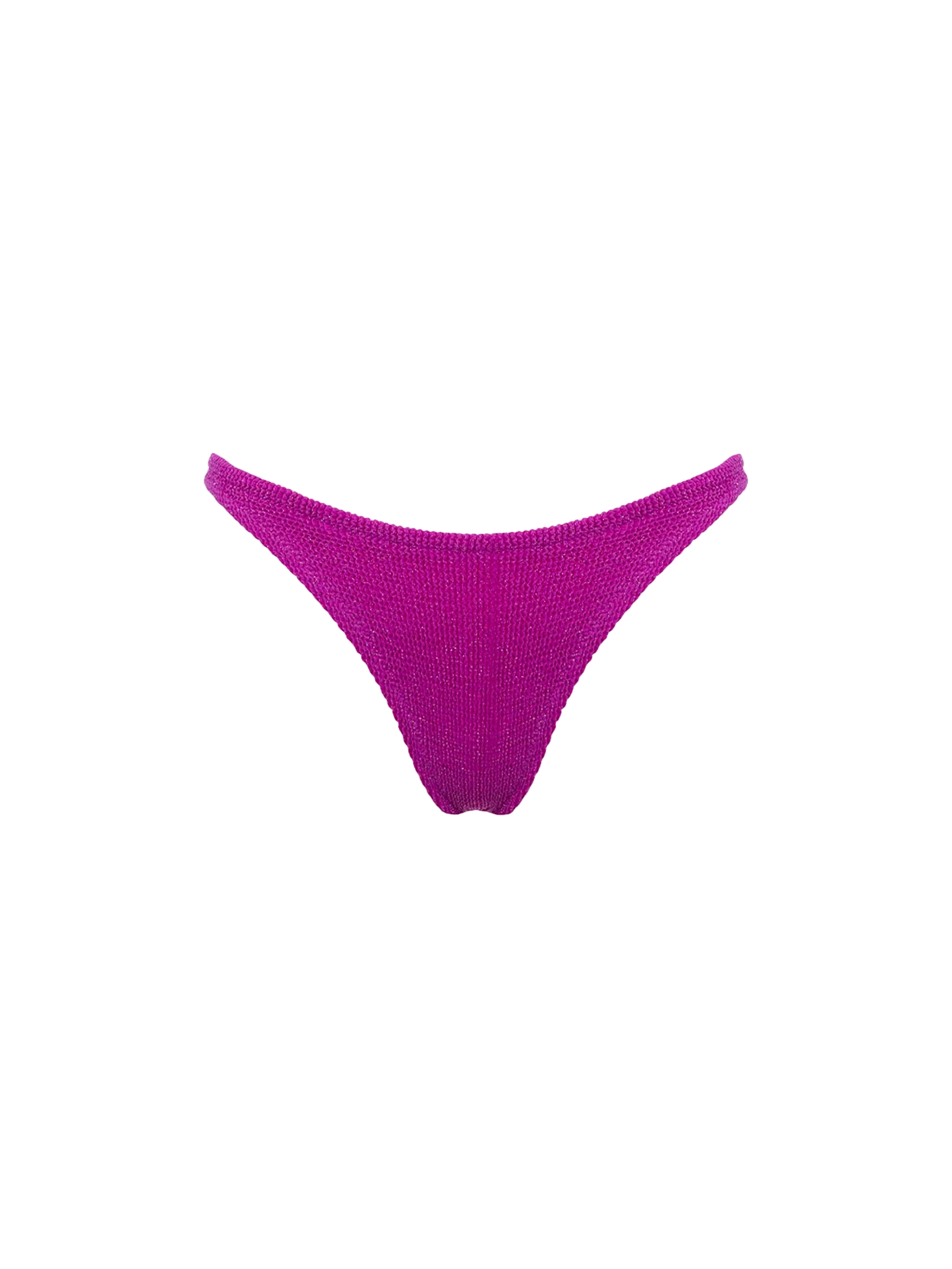 Naomi Fuchsia Crinkle Lurex Cheeky Swim Briefs Pink Bottom