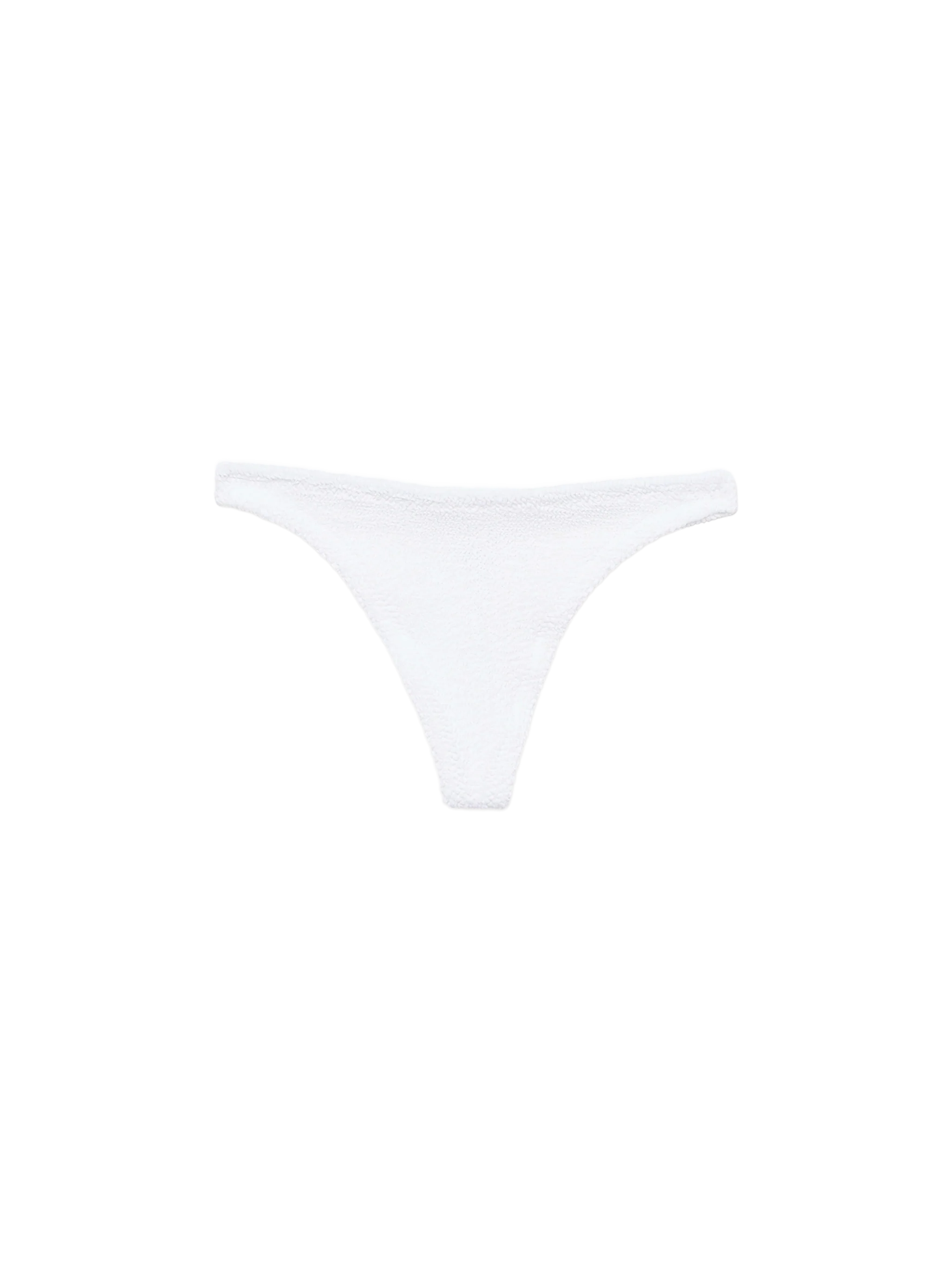 Naomi White Crinkle Cheeky Swim Briefs Bottom