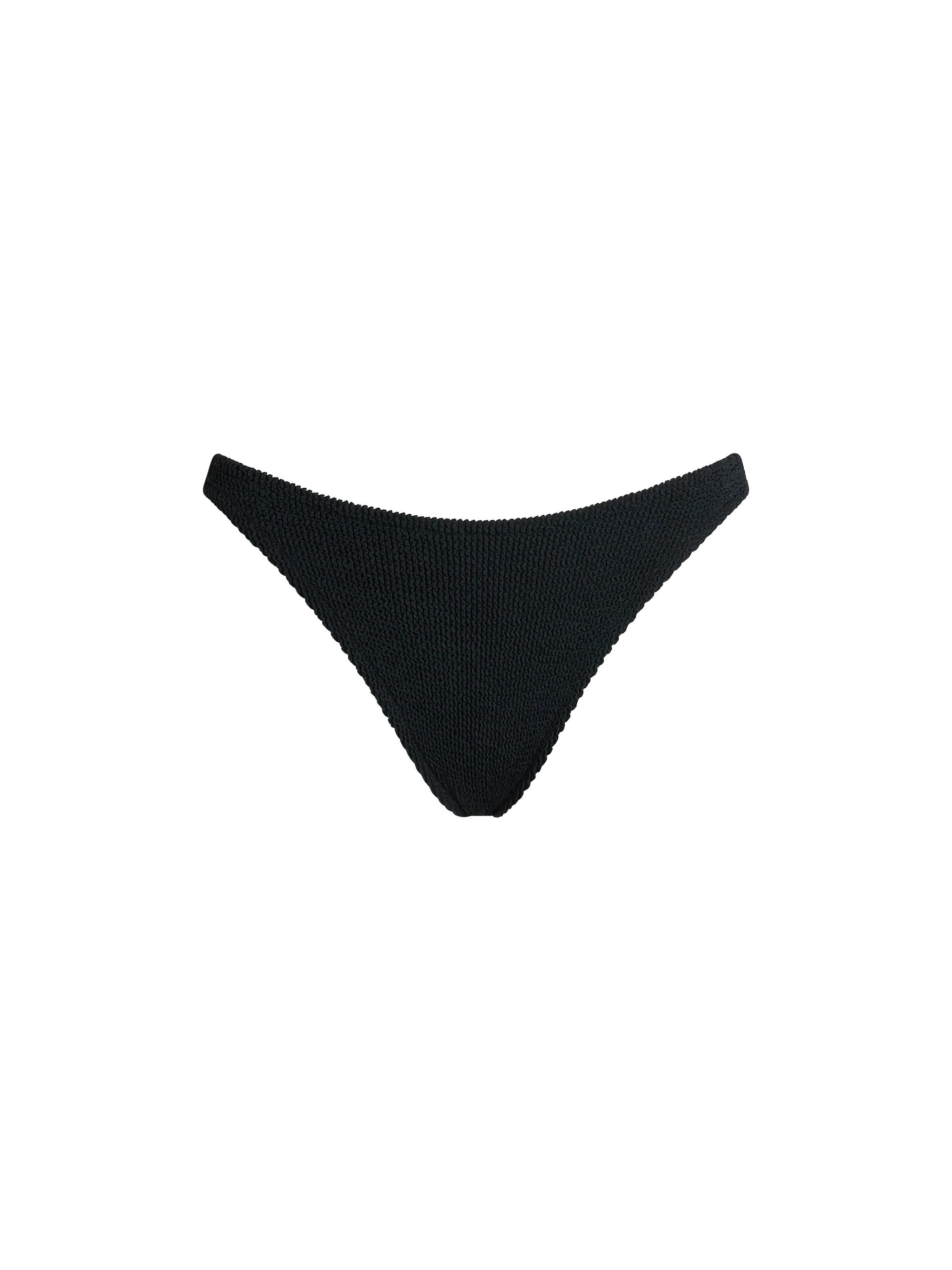 Naomi Black Crinkle Cheeky Swim Briefs Bottom