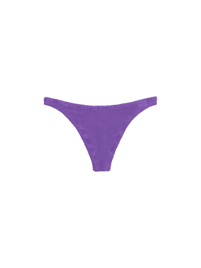 Naomi Purple Crinkle Cheeky Bikini Briefs Pink Bottom