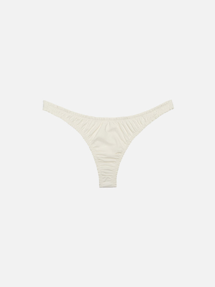 Nalu Cream Cheekiest Swim Briefs White Bottom