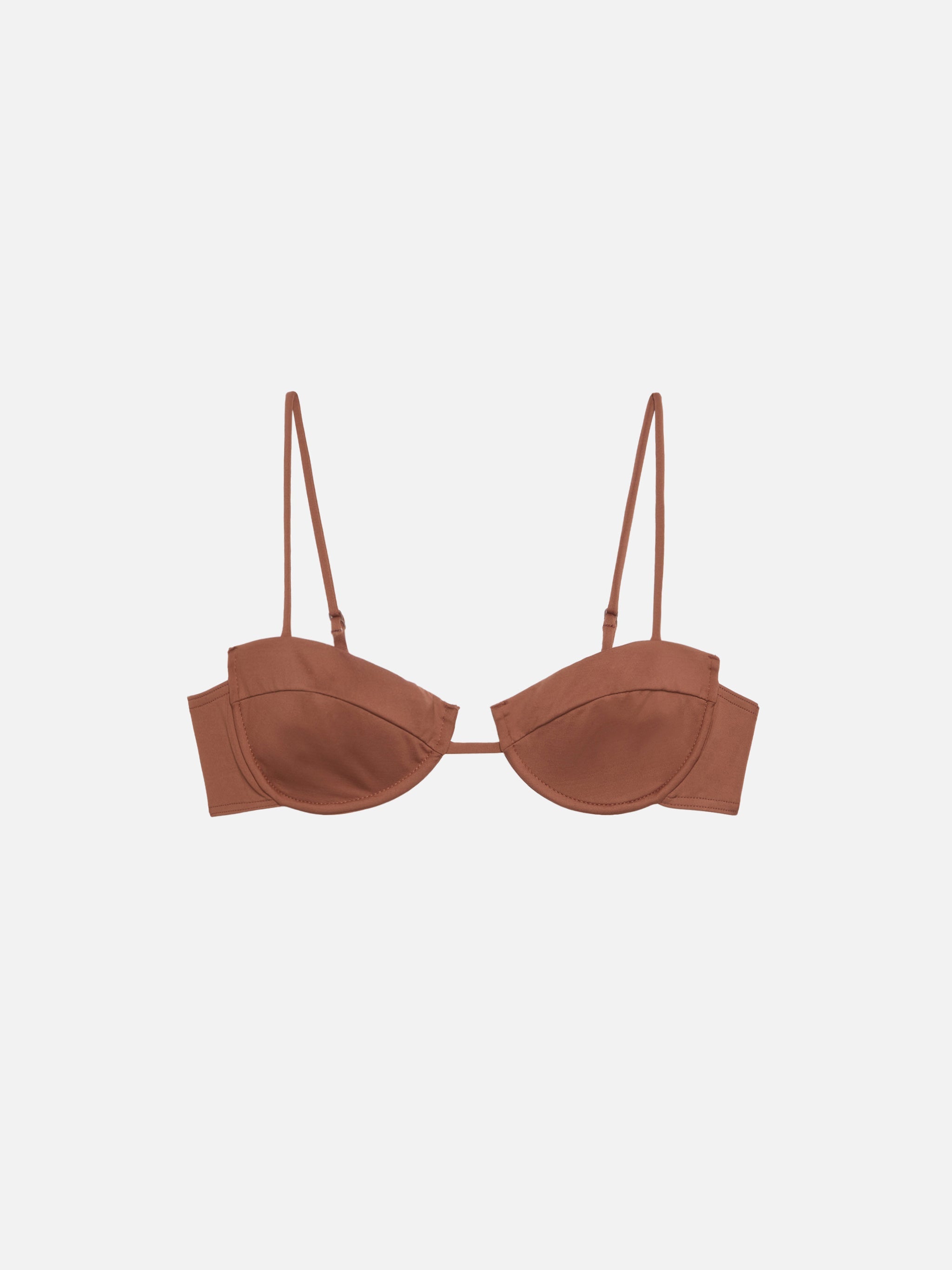 Salina Brown Underwired Bralette Top