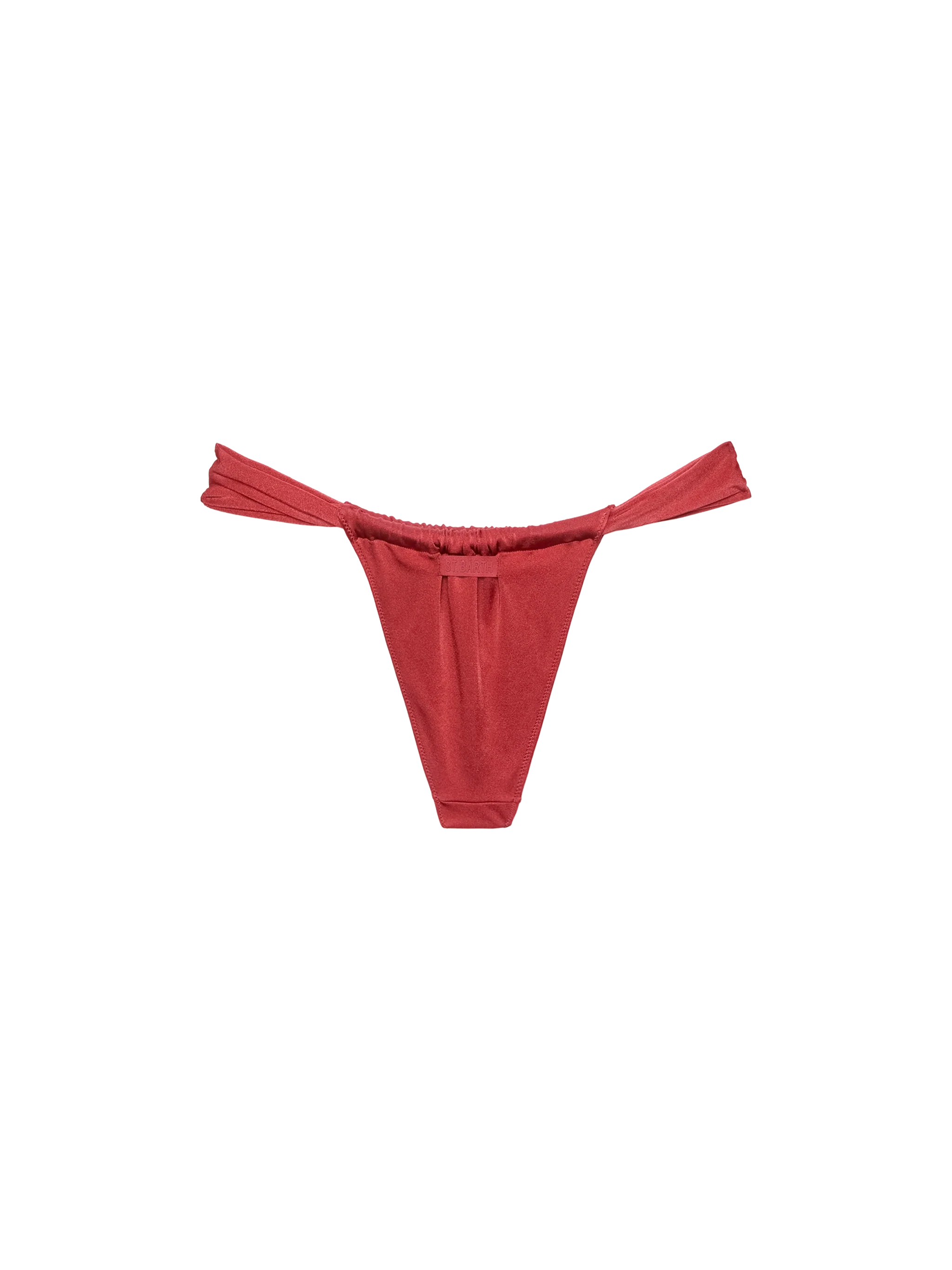 Noelle Shimmer Brick Red Cheekiest Swim Briefs Bottom