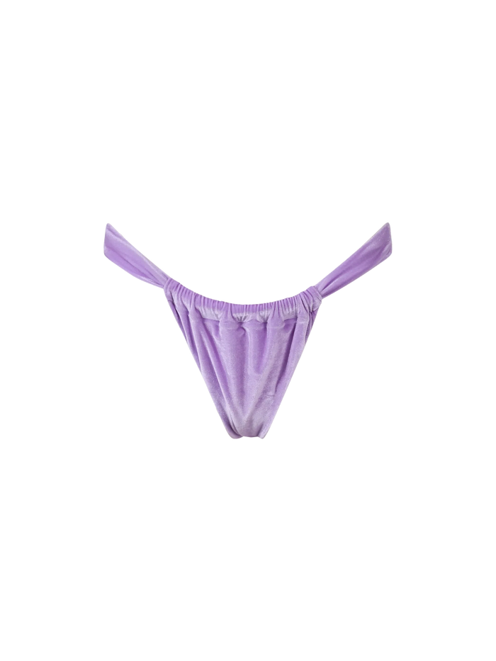 Noelle Lurex Cheeky Bikini Briefs Pink Bottom