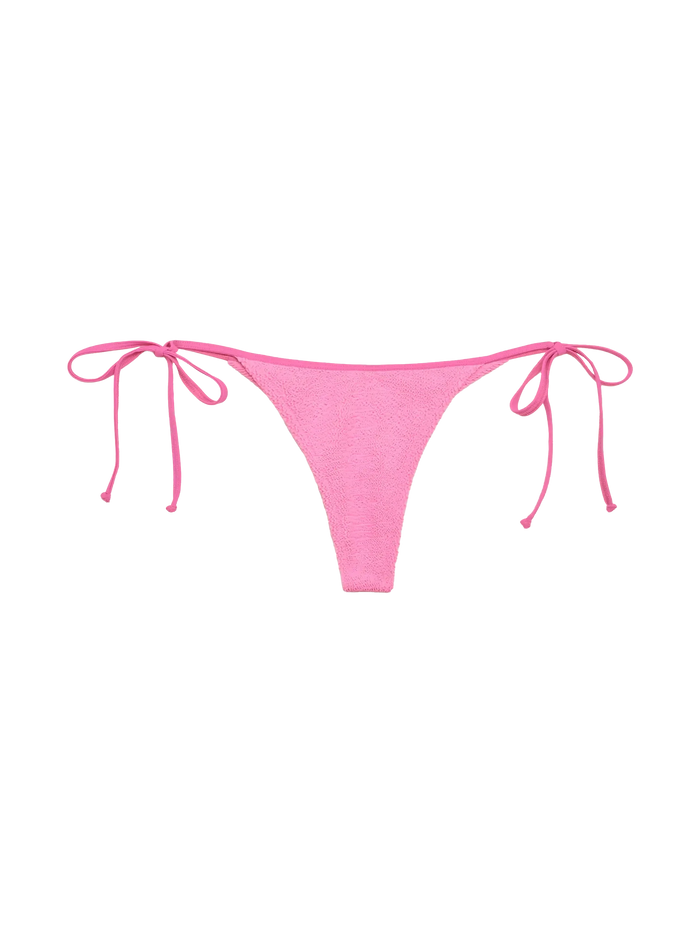 Norah Pink Crinkle Cheekiest Swim Briefs Bottom