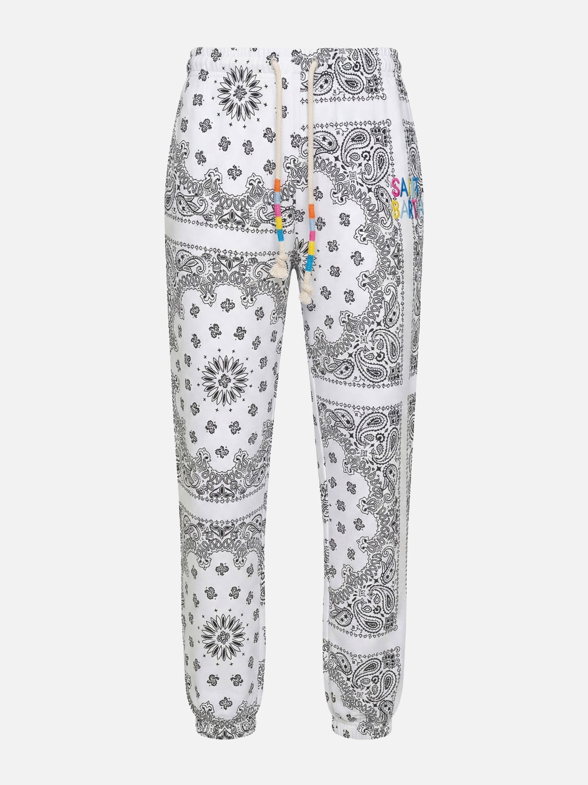Cotton Joggers With Bandanna Print Pant