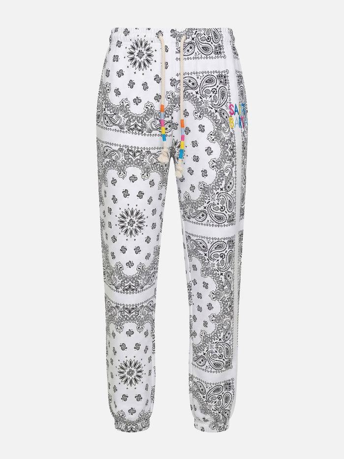Cotton Joggers With Bandanna Print Pant
