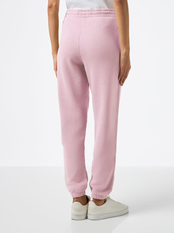 Pink Cotton Fleece Jogger Pants Odalys