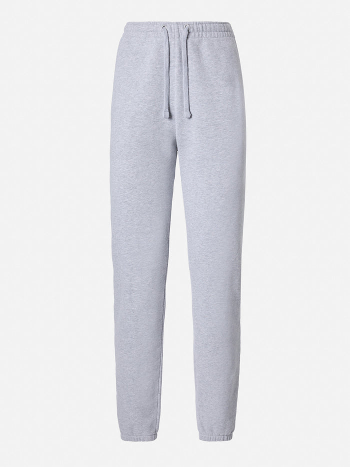 Grey Cotton Fleece Jogger Pants Odalys