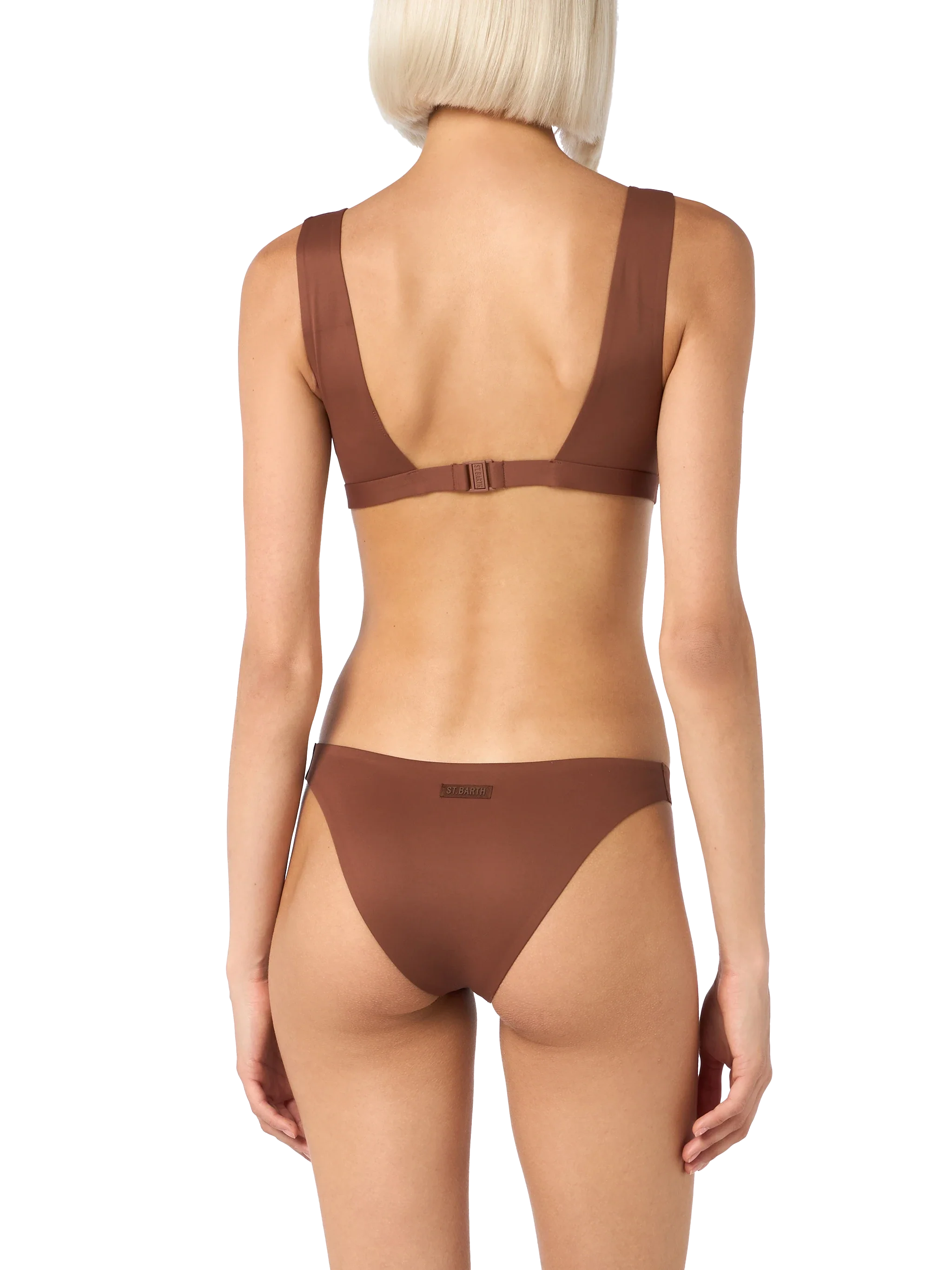 Reanna Heatsealed Swim Briefs Brown Bottom