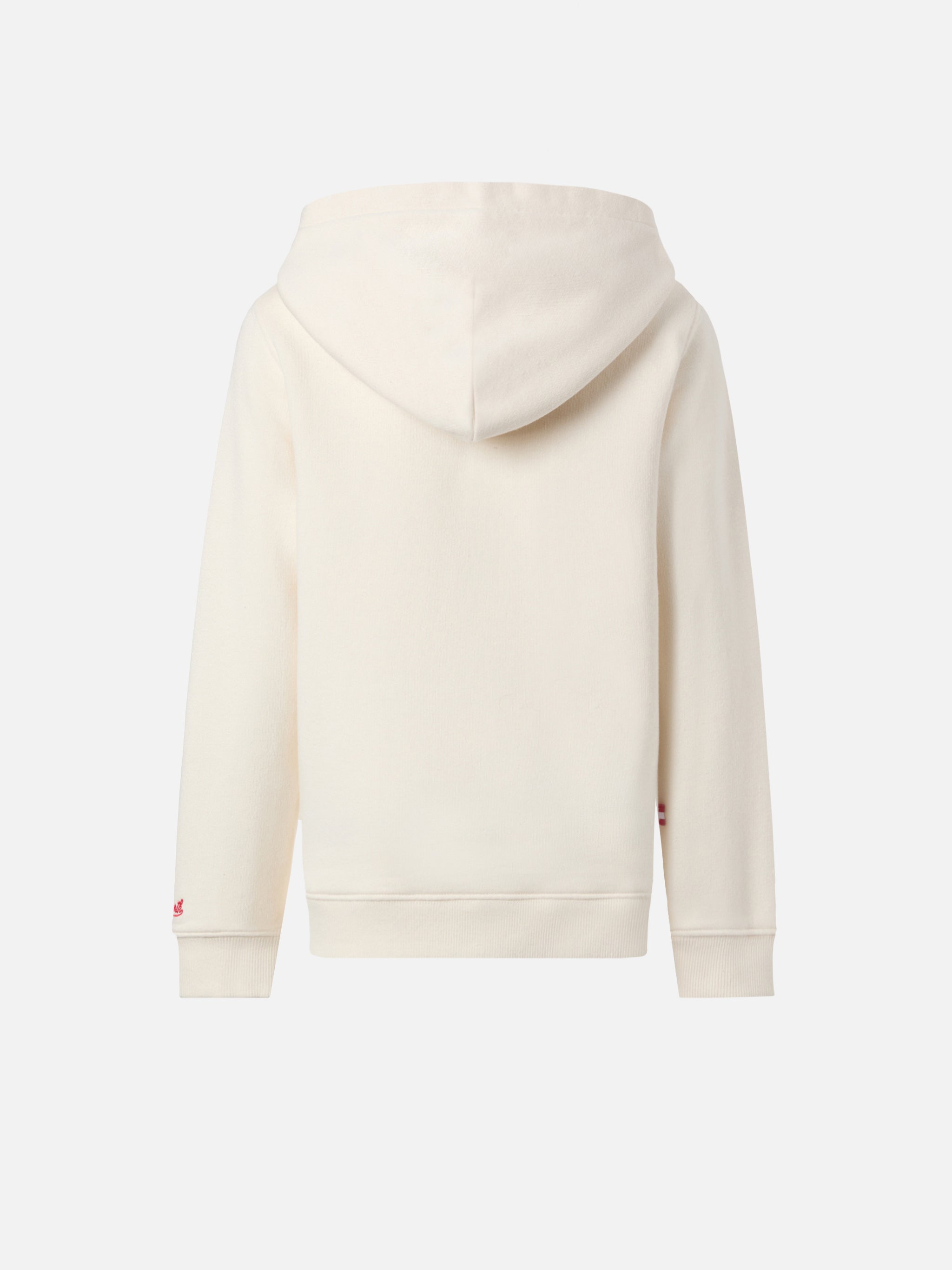 Oliver Hooded Sweatshirt With Vacanze Di Natale Print | Special Edition White