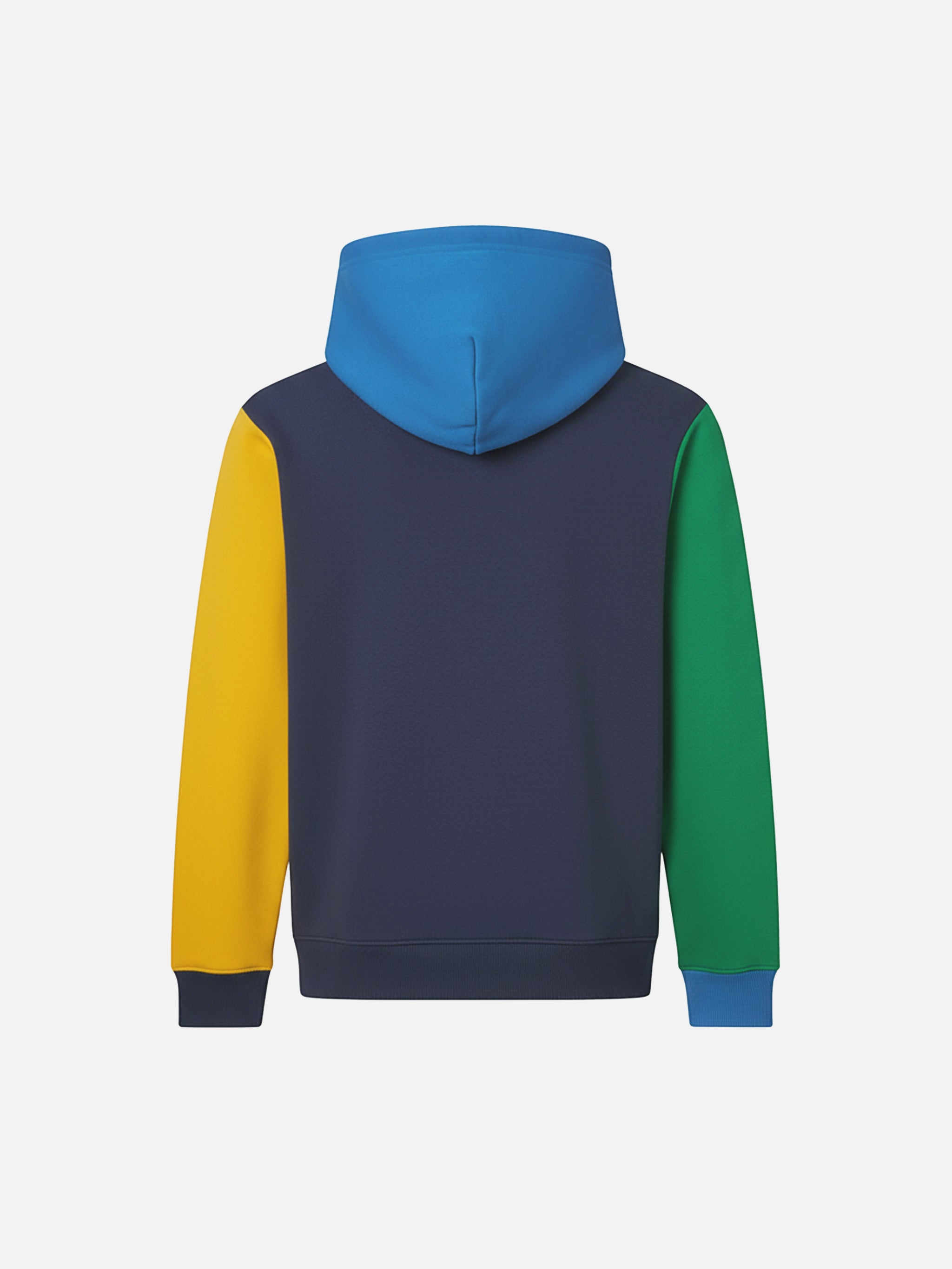 Cotton Hooded Sweatshirt Oliver With Blocks