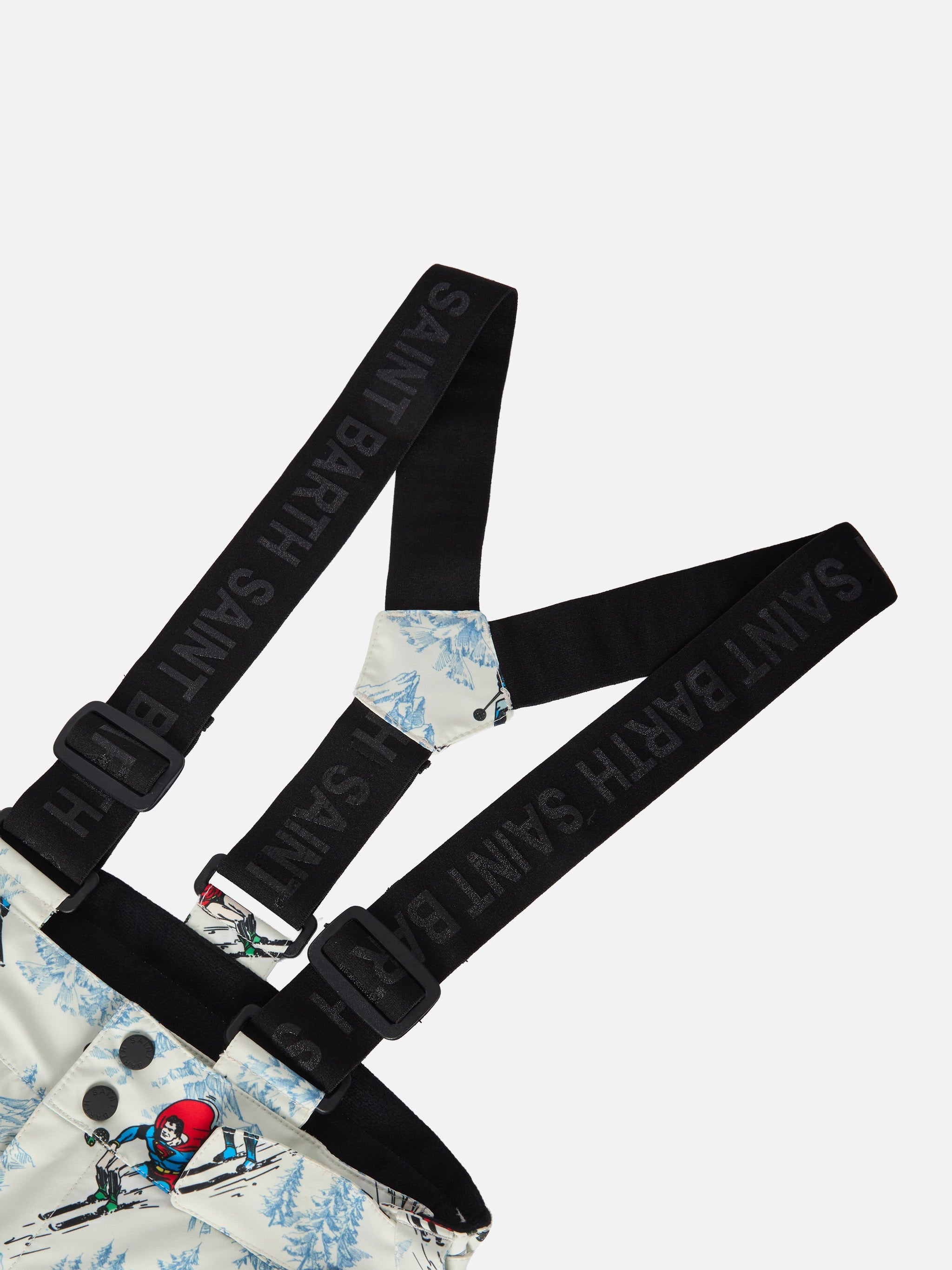 Boy Ski Pants Olympic With Super Heroes Print | Dc Special Edition White