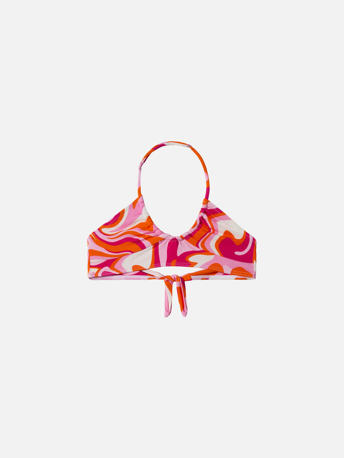 Page Jr Crop Top With Liquid Shape Print __single__ Top_apparel