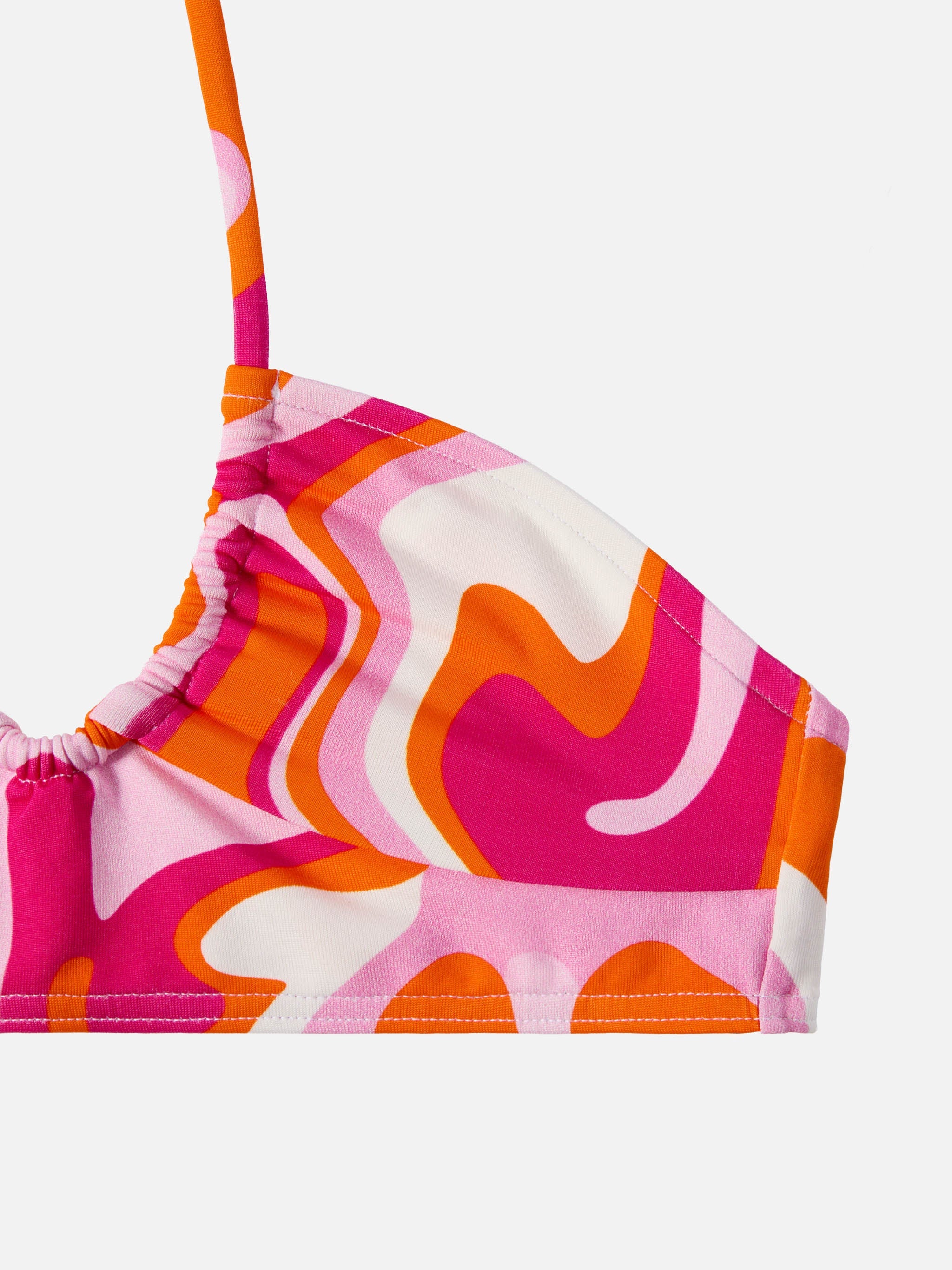 Page Jr Crop Top With Liquid Shape Print Pink Top_apparel