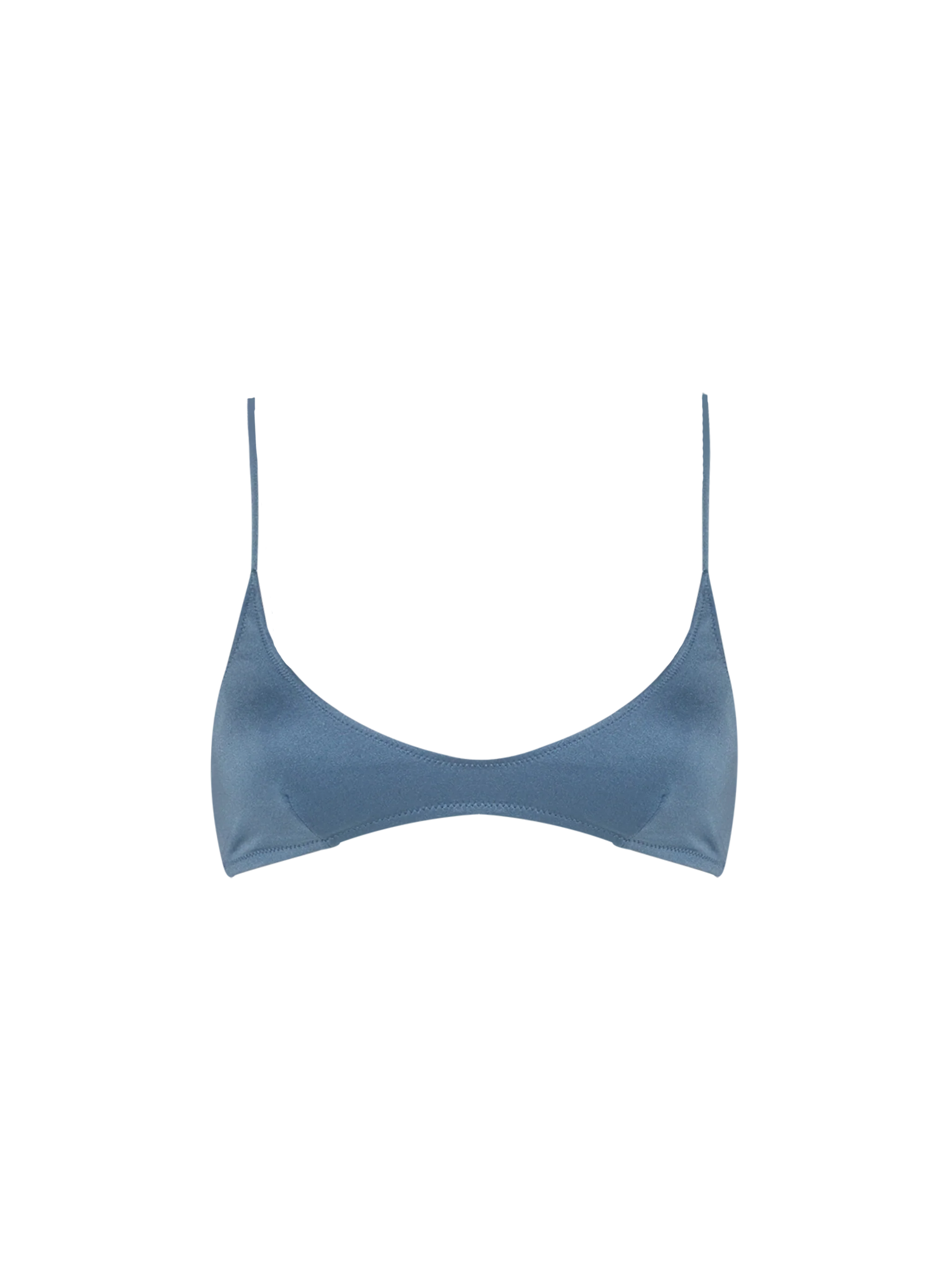 Paloma Shimmer Blue Avio Scoop Bralette Sky Top