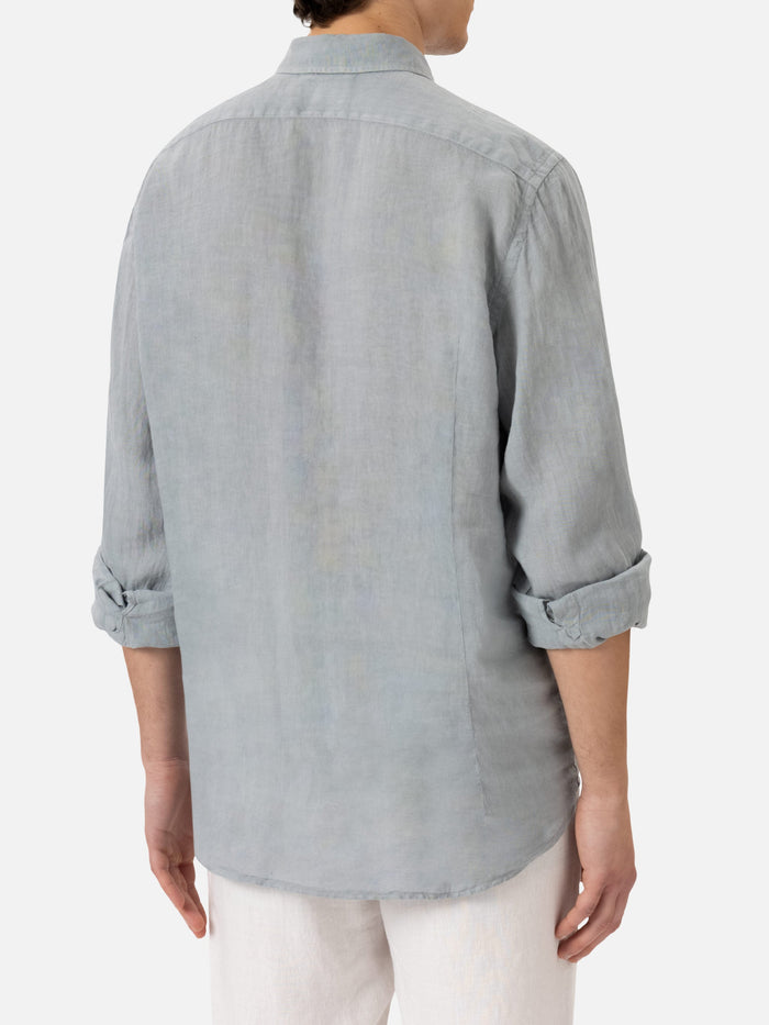 Grey Linen Shirt Pamplona