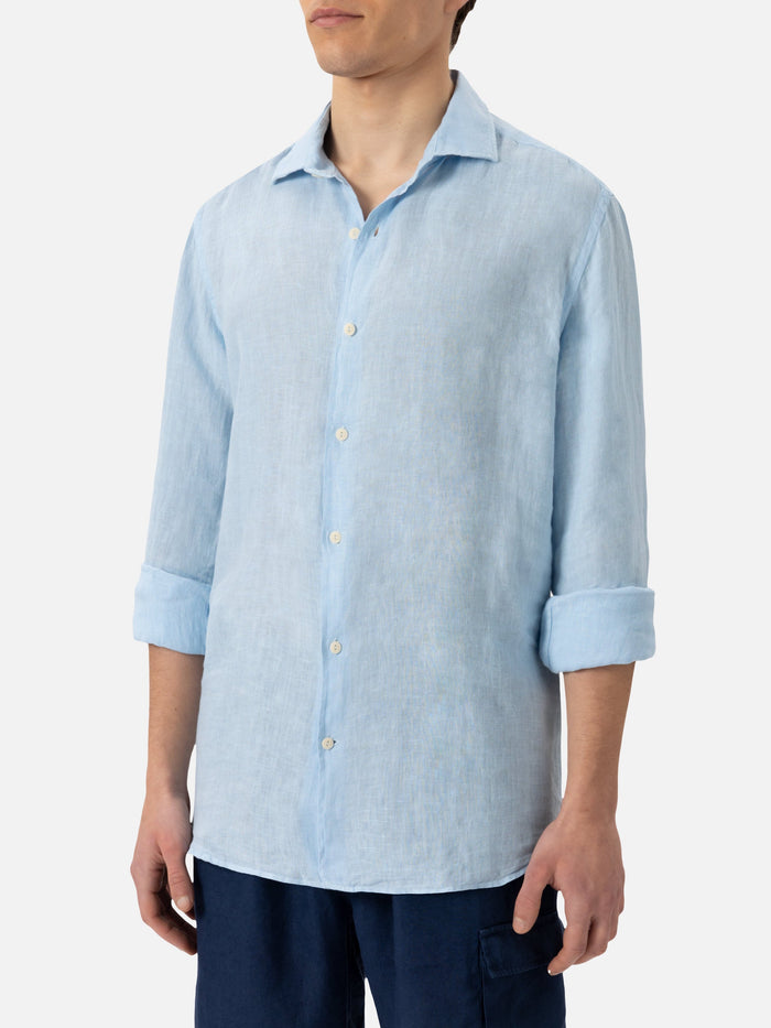Light Blue Linen Shirt Pamplona