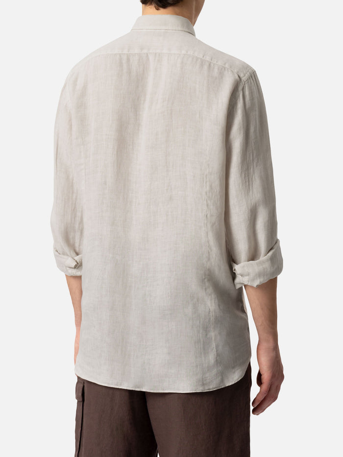 Off-White Linen Shirt Pamplona