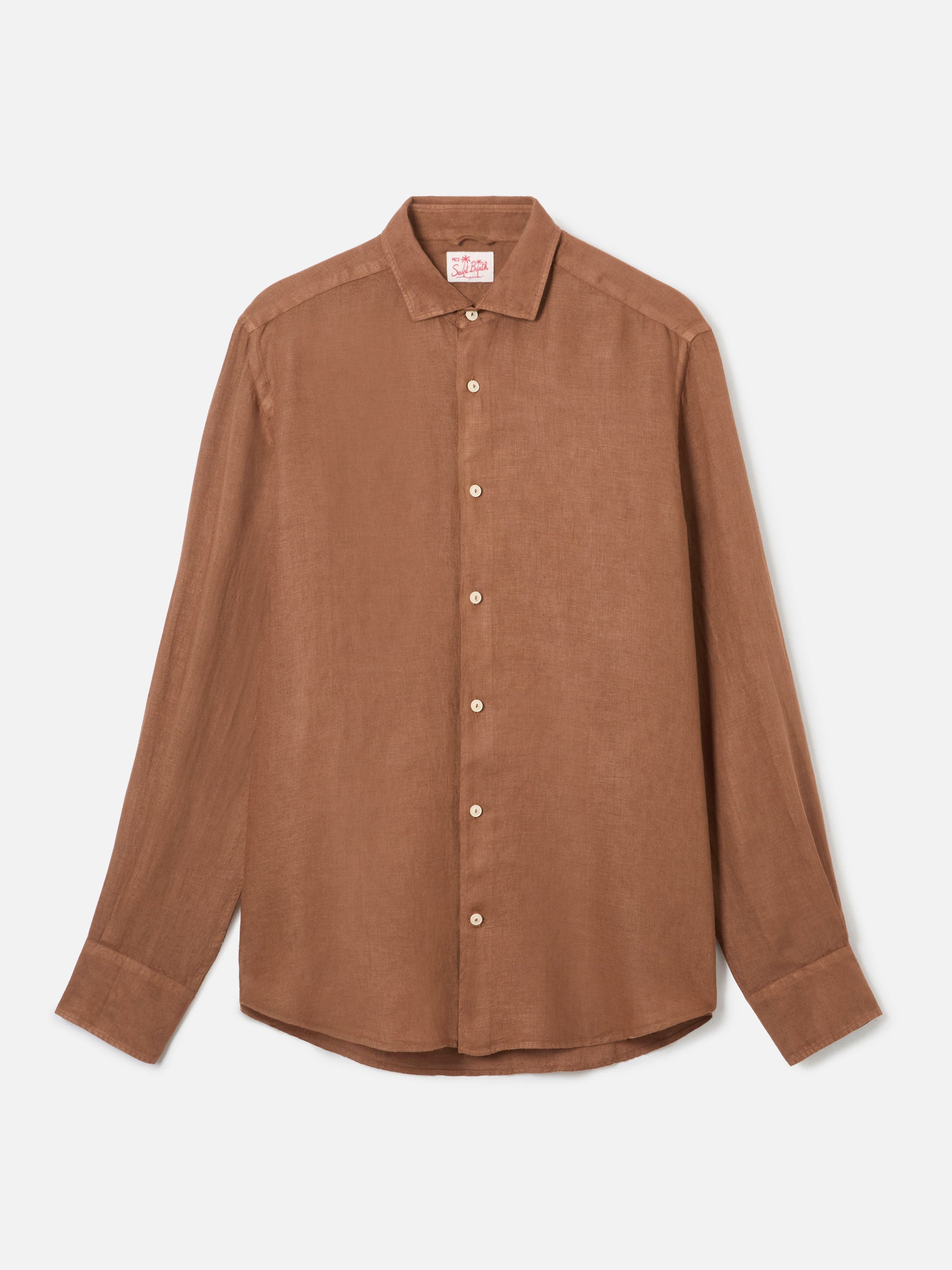 Pamplona Brown Linen Shirt