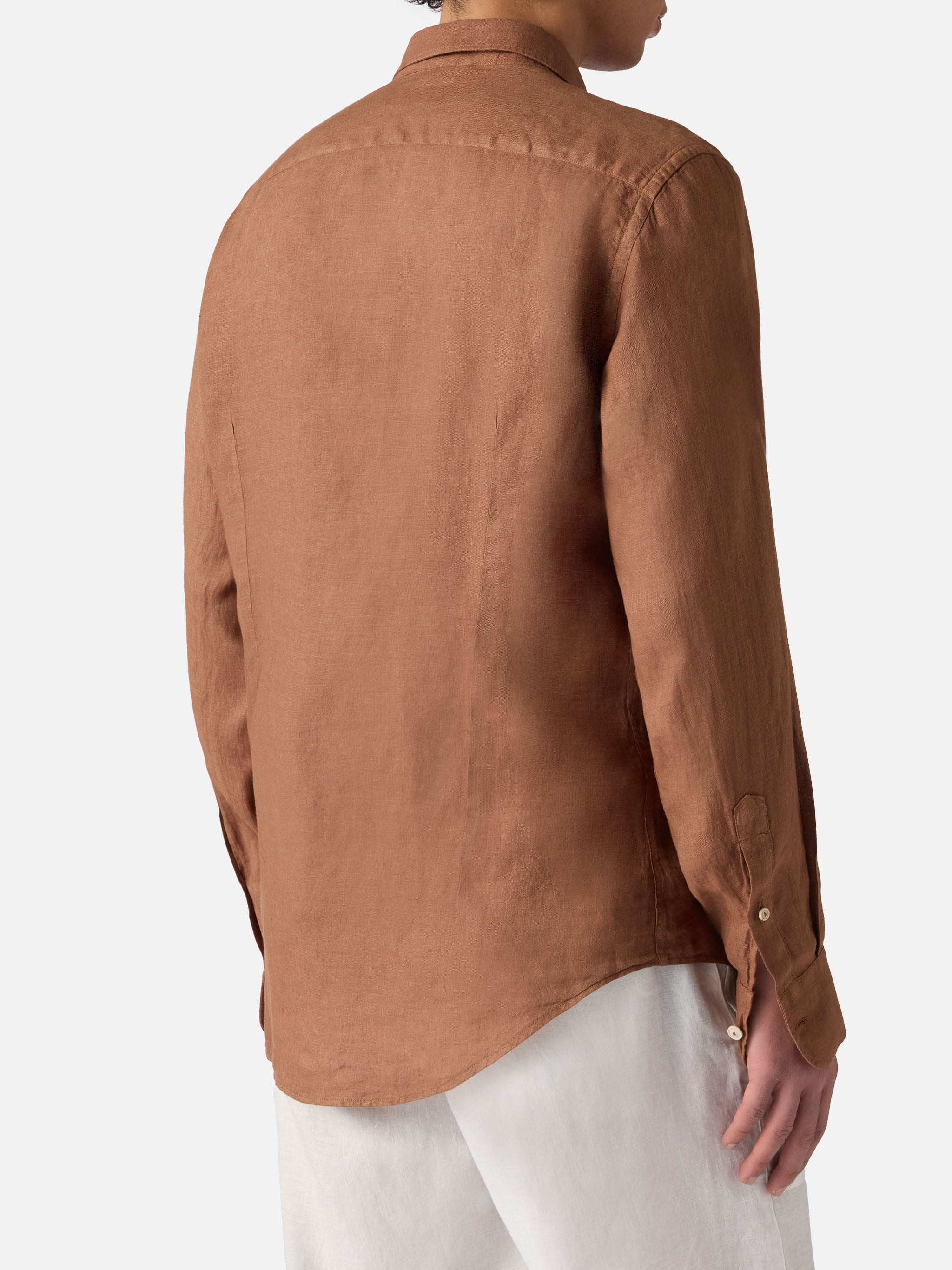 Pamplona Brown Linen Shirt