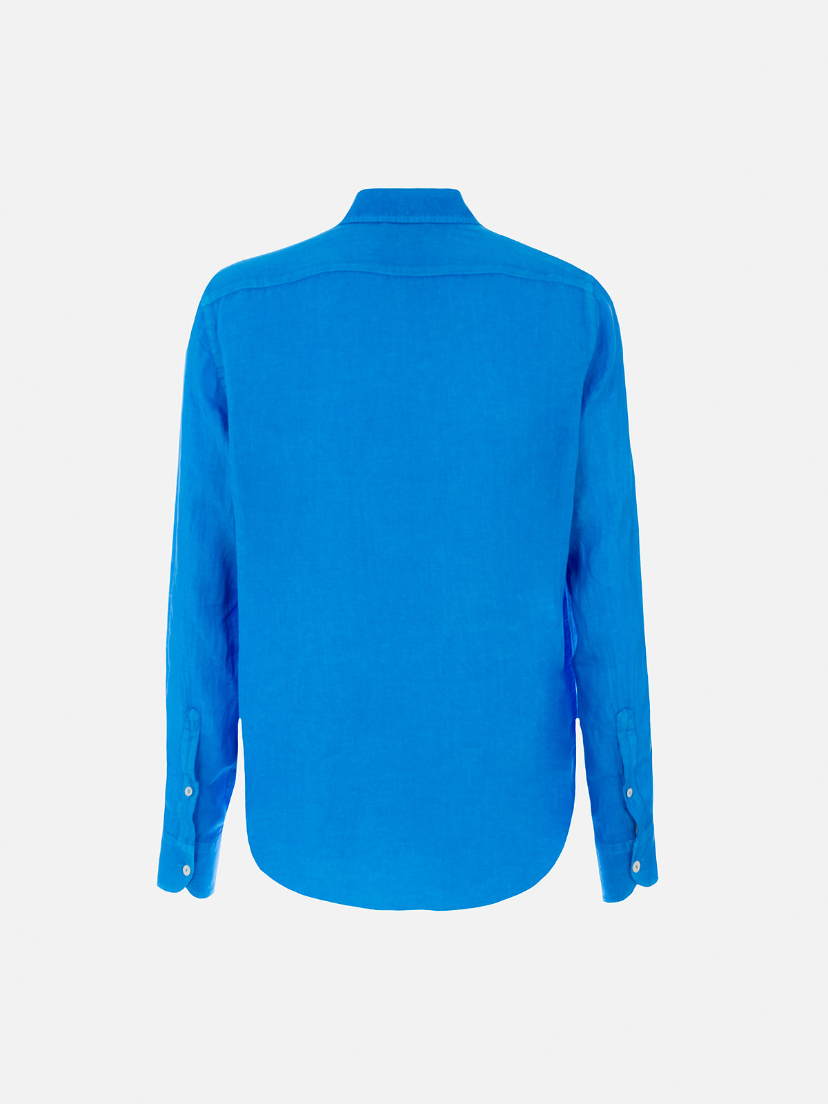 Man Watercolor Bluette Linen Shirt Pamplona Sky