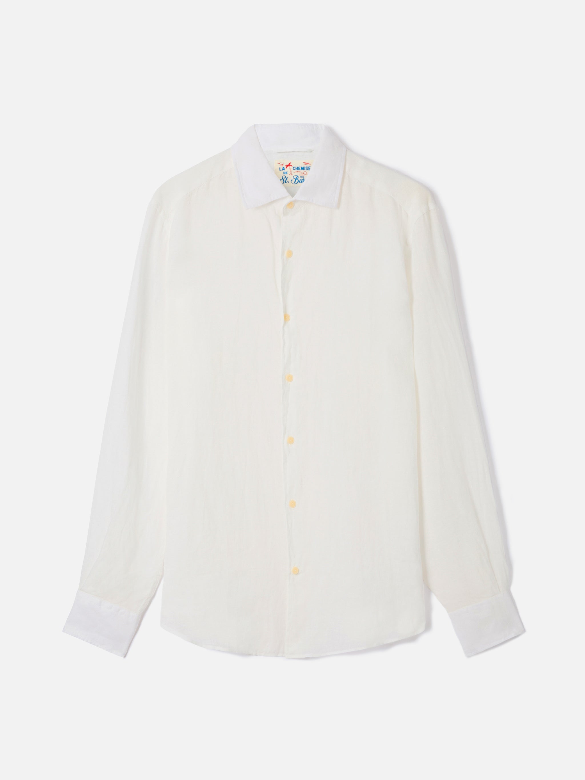 White Pamplona Shirt Pure Linen