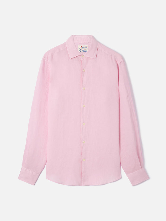 Pink Pamplona Shirt Pure Linen